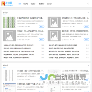 冲锋网_自媒体短视频实用技术教程_网络创业赚钱实战资源