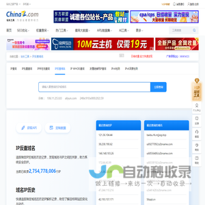 网站IP查询_IP反查域名_同IP网站查询 - 站长工具