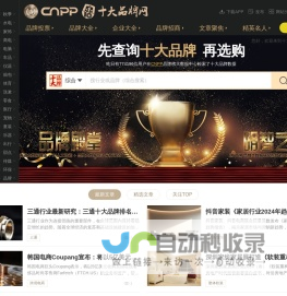 十大品牌网CNPP → 品牌排行榜，品牌网门户