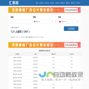 实时汇率查询_在线世界各国货币转换计算器 -舵芹网络