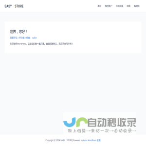 BABY　STORE – 又一个WordPress站点