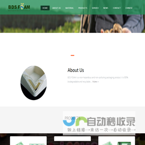 BDS FOAM is mainly comprised of botanical starch