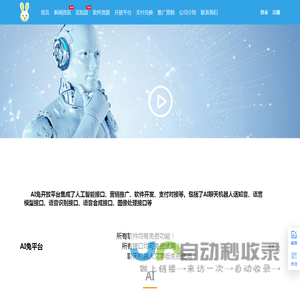 AI兔平台-人工智能-接口-软件开发-支付