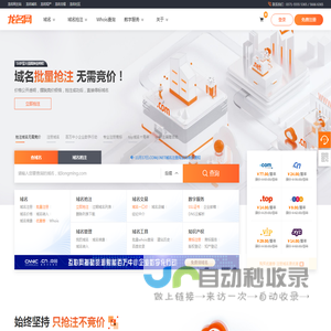 龙名网-域名查询注册-域名抢注-SSL证书-数字化服务平台