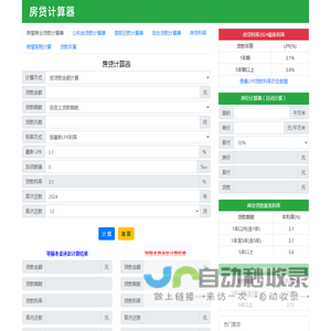 房贷计算器_贷款计算器_公积金贷款额度计算器 - 在线房贷计算器